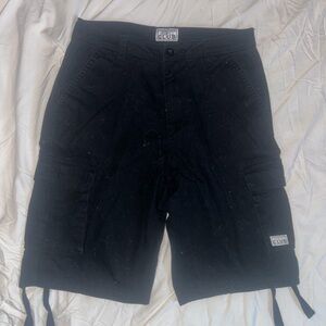 Black ProClub Cargo Men Shorts